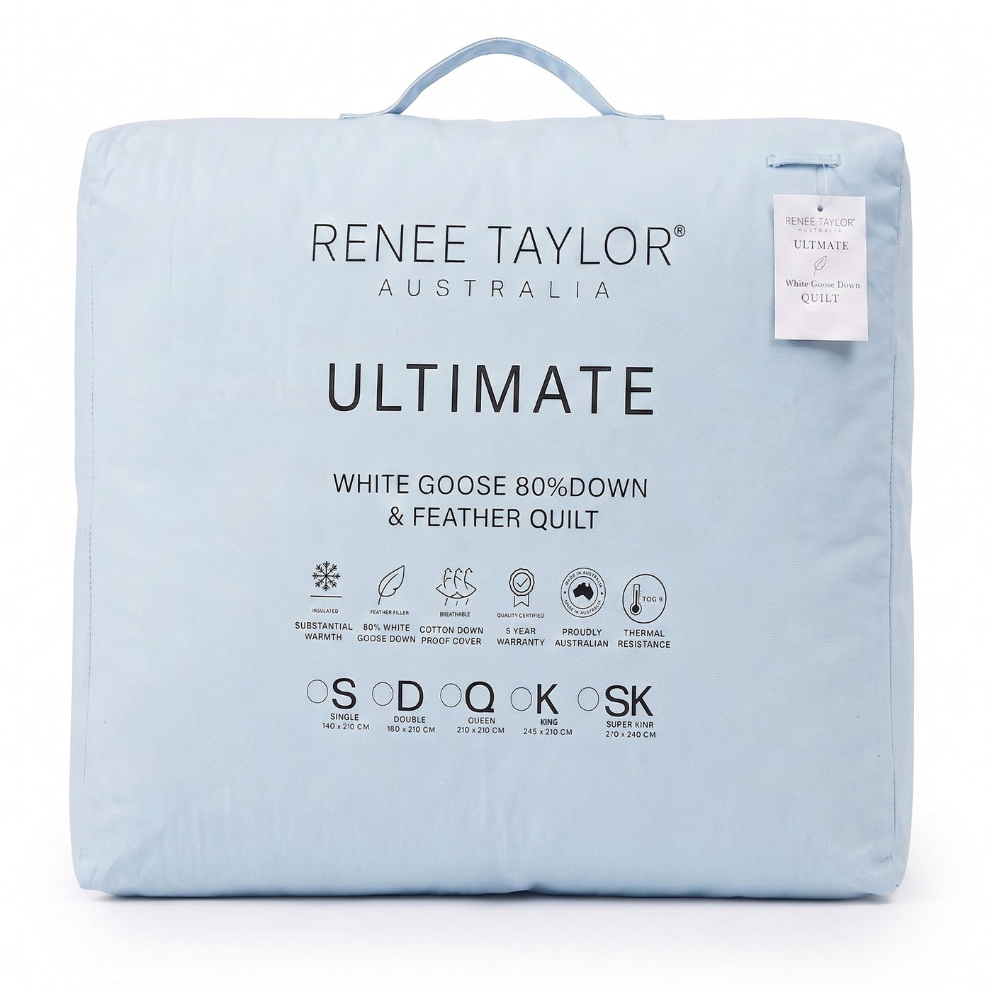 Ultimate 80% White Goose Down Quilt