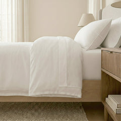 Washed Linen Cotton Quilt Cover Set White