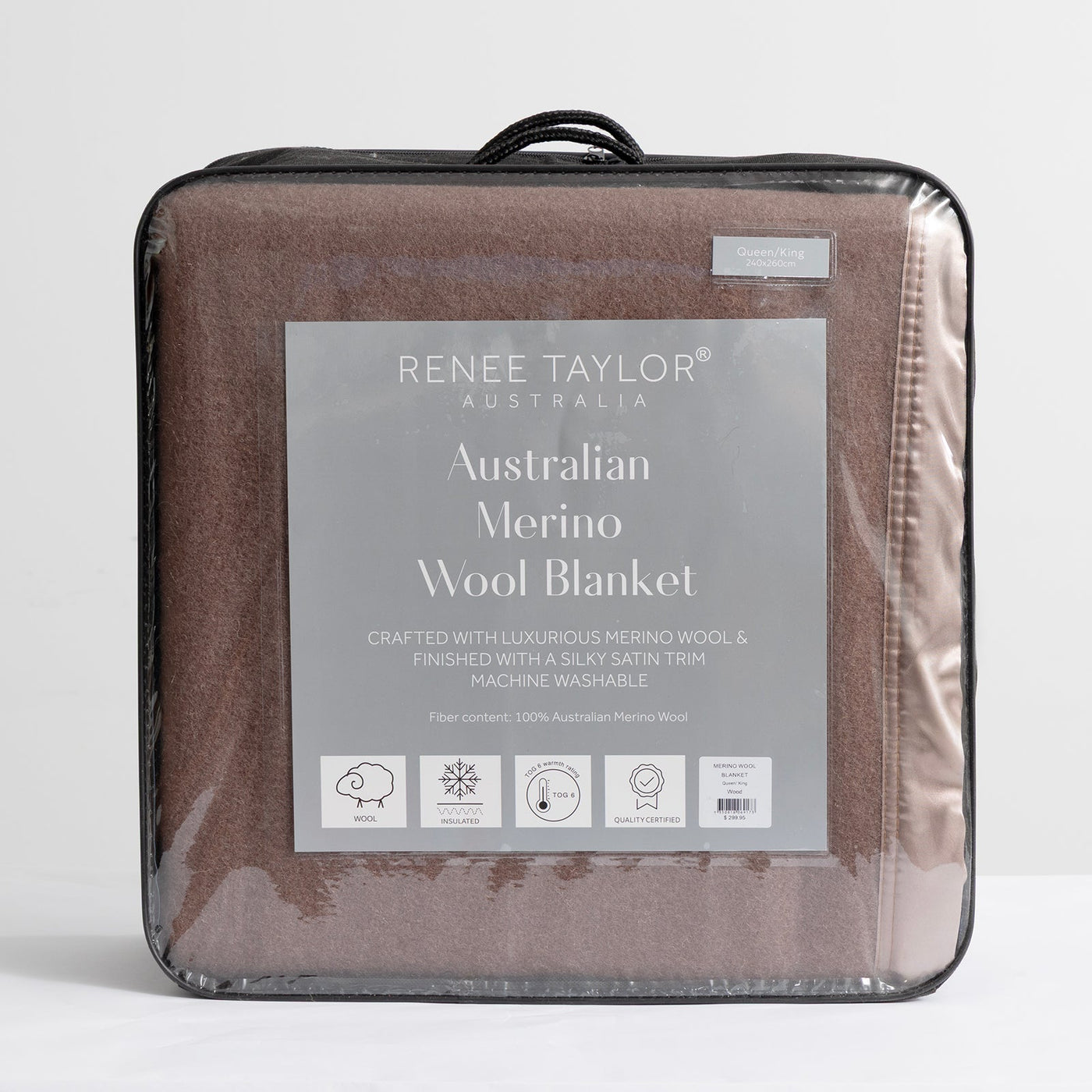 Australian Merino Wool Blanket Wood