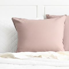 Washed Linen Cotton Quilt Cover Set Woodrose