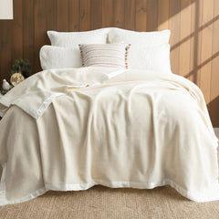 Australian Merino Wool Blanket Natural