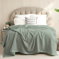 Australian Merino Wool Blanket Sage