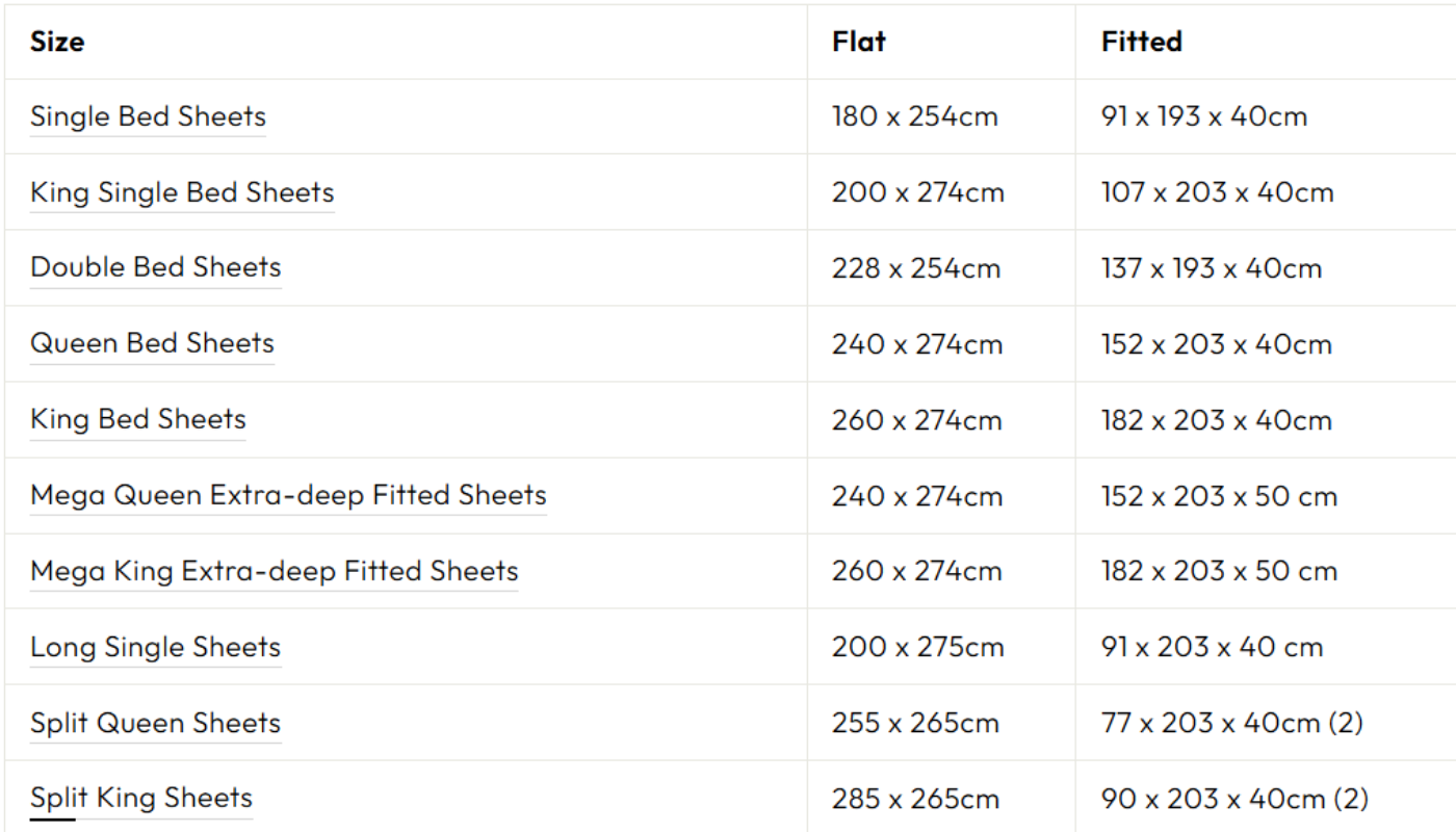 Size guide